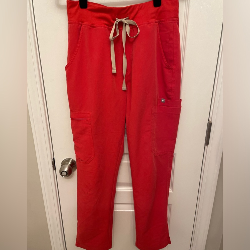 Neon Red Figs Highwaisted Yolas